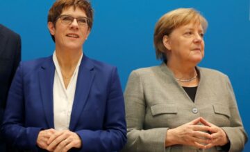 Annegret Kramp-Karrenbauer e Angela Merkel