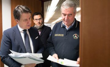 Giuseppe Conte e Angelo Borrelli