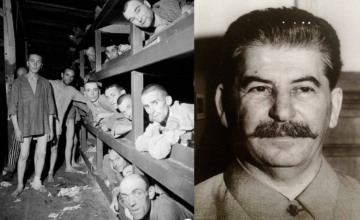 Due celebri scatti di Margaret Bourke-White: il campo di concentramento di Buchenwald e Stalin