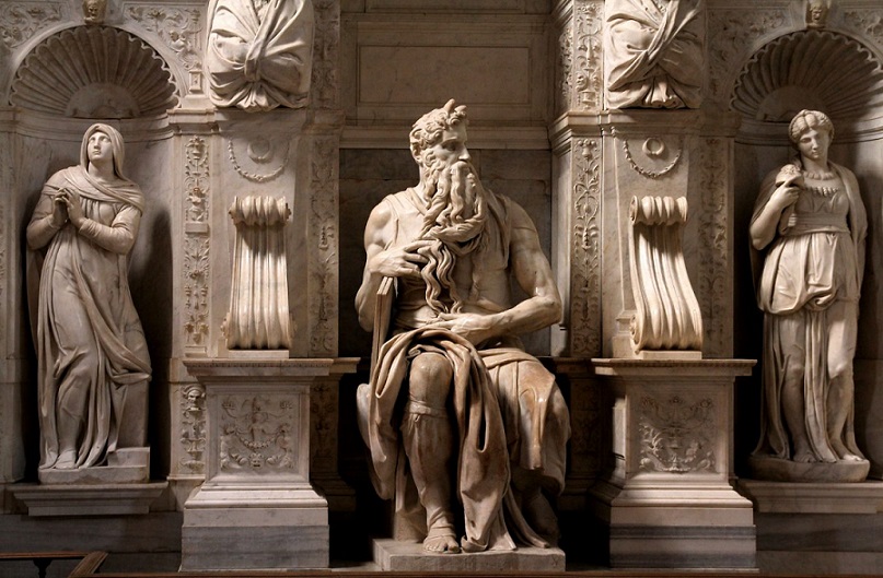 Michelangelo's Moses Statue - Basilica of San Pietro in Vincoli in Rome